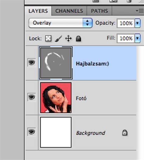 szürke réteg overlay módban