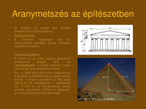 Aranymetszés az emberi test arányaiban