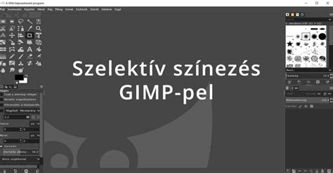 GIMP szelektív színezés példa