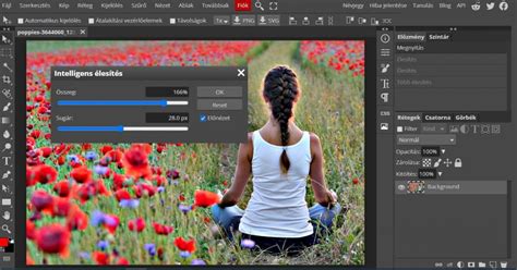 Élesítés Photoshopban