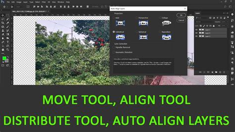 Photoshop Move Tool és Align eszközök