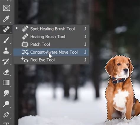 Photoshop Content-Aware Move Tool használata