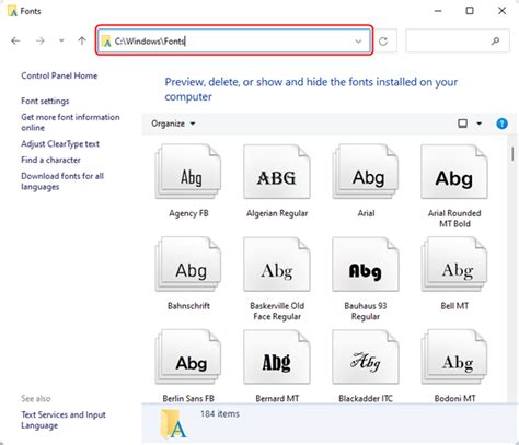 Betűtípusok telepítése Windowsban