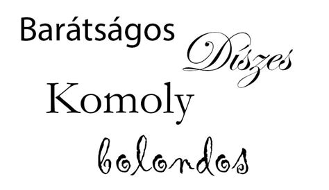 Tipográfia és betűtípusok