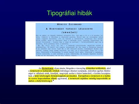 Tipográfiai hibák és javítások