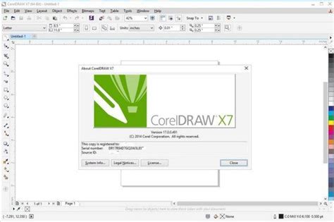 CorelDRAW X7 felhasználói felület