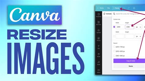 Canva element resizing handles