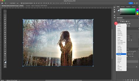 Photoshop dropdown panel example