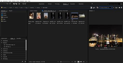 Az Adobe Bridge felülete