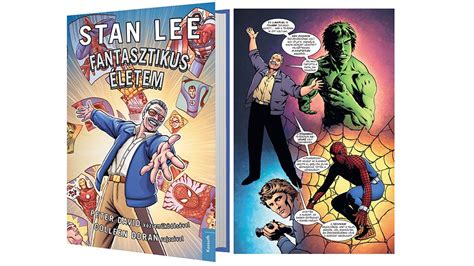 Stan Lee és egy Marvel képregény borítója