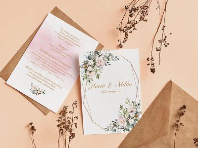 Példák esküvői meghívókra különböző stílusokban