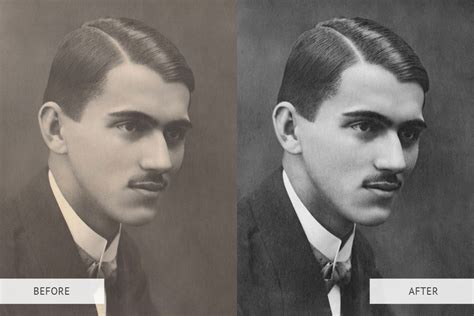 Példa régi fotó restaurálására Photoshopban, kiemelve a karcolások eltávolítását és a színek javítását