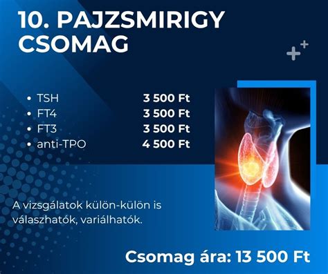 Pajzsmirigy laboratóriumi vizsgálatok
