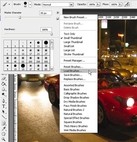 Ecsetbeállítások a Photoshopban
