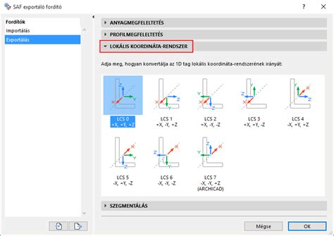 Archicad koordináta rendszer
