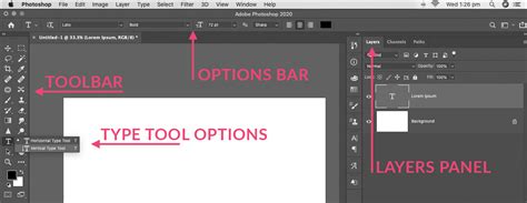 Photoshop Type Tool körívben