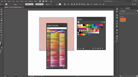 Adobe Illustrator Swatches panel globális színekkel