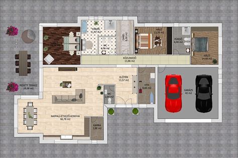 ARCHline.XP alaprajz 3D modell alatt