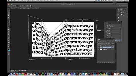 Photoshop Warp Text beállítások