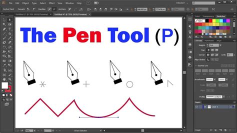 Adobe Illustrator Pen Tool példa