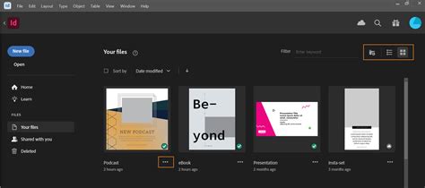 InDesign keretrács beállítások