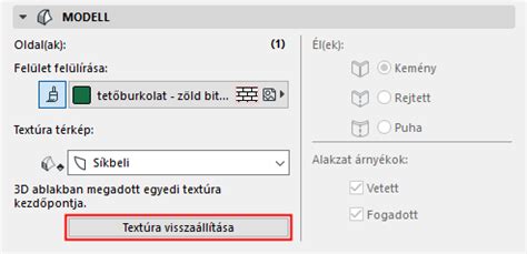 ARCHICAD Alakzat textúra illesztés