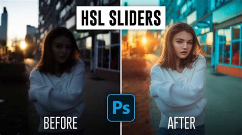 Photoshop korrekciós panel, HSL beállításokkal