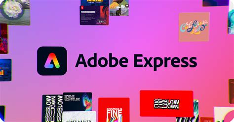 Adobe Express felület