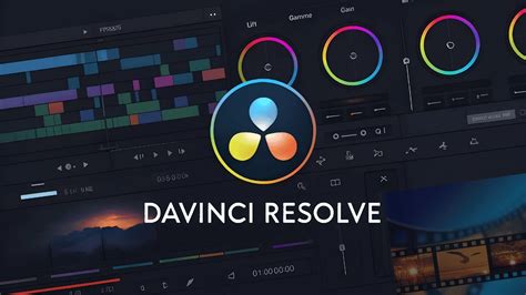 DaVinci Resolve felületének képernyőképe