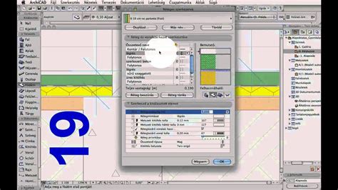 Archicad réteges fal szerkezet
