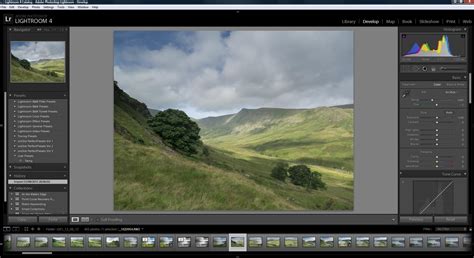 Lightroom Develop module spinning icon