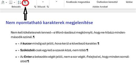 InDesign rejtett karakterek megjelenítése