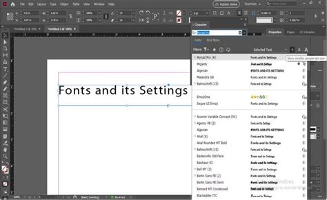 Különböző InDesign szóközkarakterek