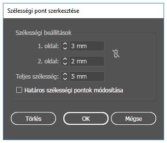 Adobe Illustrator szélességi pont szerkesztése