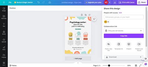 Canva PDF letöltési beállítások