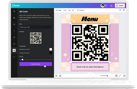 Canva QR kód generálás