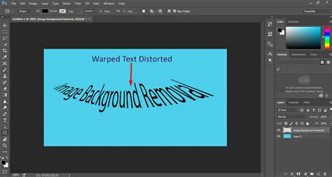 Photoshop Warp Text beállítások körkörös szöveghez