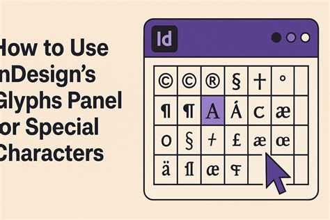 InDesign Glyphs panel