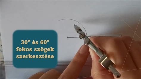 Szög szerkesztése körzővel és vonalzóval