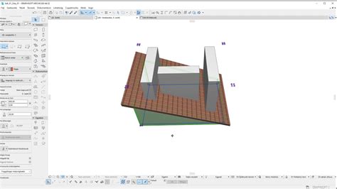 Archicad tető vágás