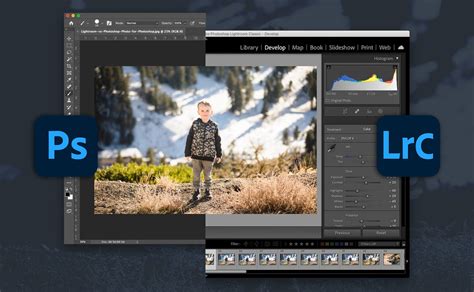 Lightroom vs Photoshop felület