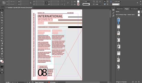 alávágás példa InDesign