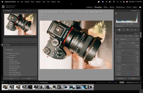 Lightroom kontúrozási példa