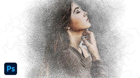 Pencil Sketch effekt History Brush-sal