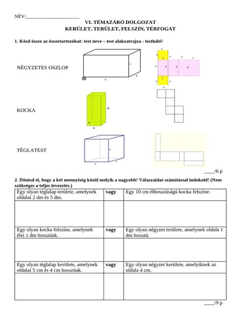 Archicad térfogat és kerület számítások vizualizációja