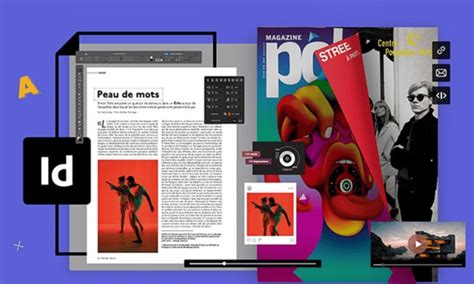 Adobe InDesign szoftver felület