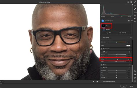 Photoshop Camera Raw Filter tükröződés eltávolítása