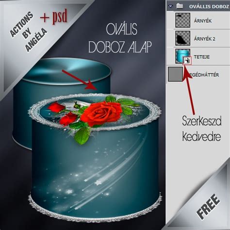 A Photoshop Műveletek paneljének áttekintése