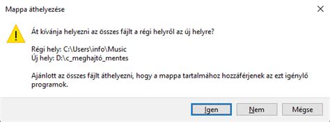 Felhasználói origó áthelyezése
