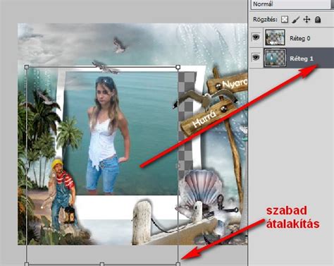 Photoshop keret beállítások